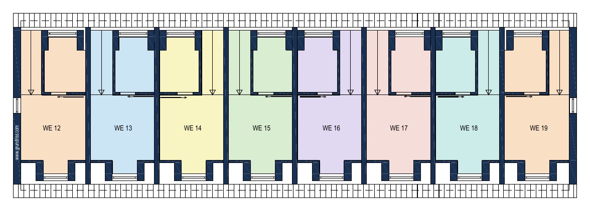 Grundriss Hinterhaus · Dachgeschoss im Projekt Timber 29, Wasserturmstraße 17 Garching