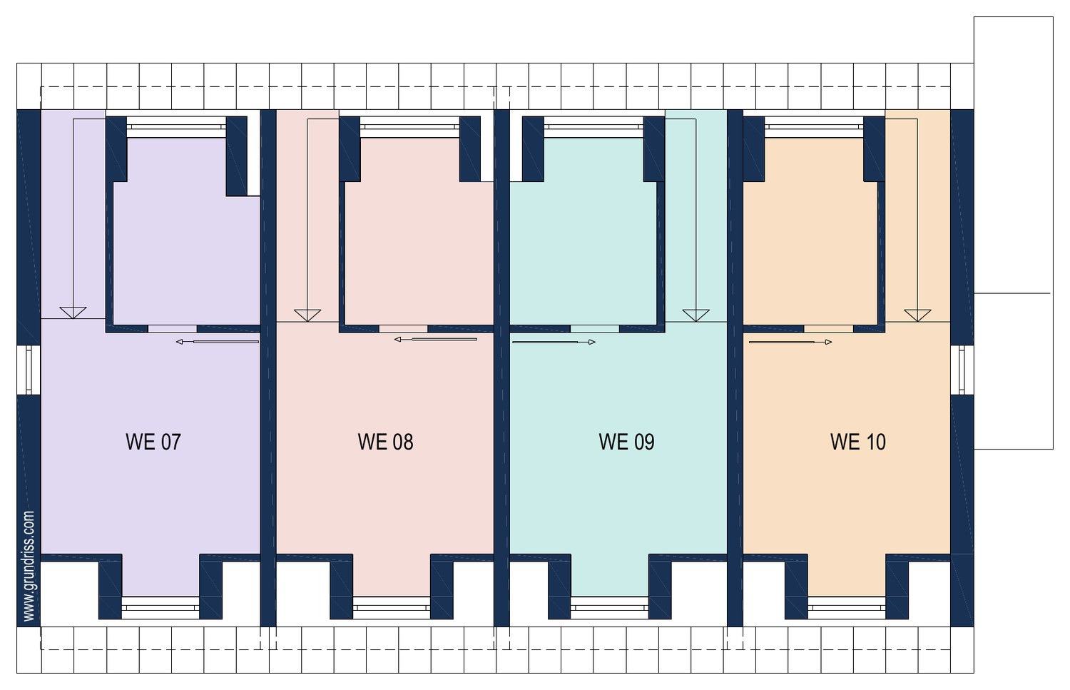 Grundriss Vorderhaus · Dachgeschoss im Projekt Timber 29, Wasserturmstraße 17 Garching